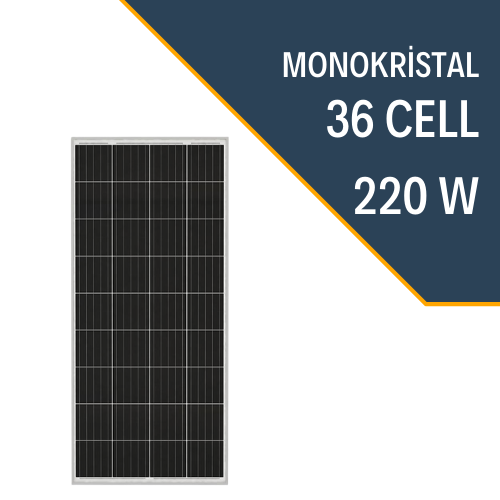 Lexron 220w Monokristal Güneş Paneli
